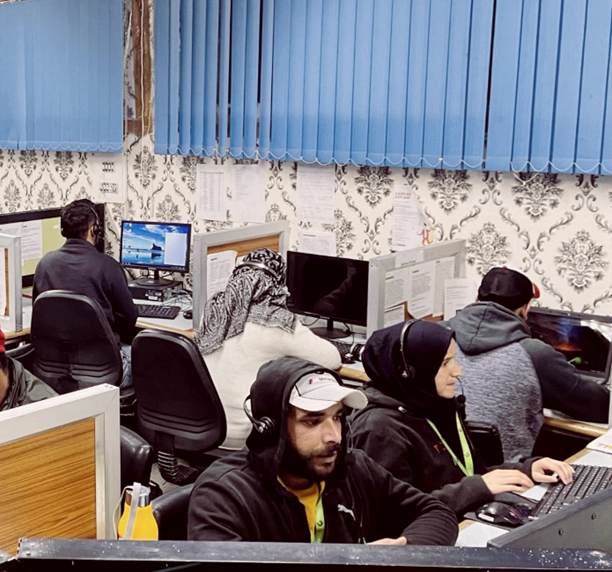 On the support floor